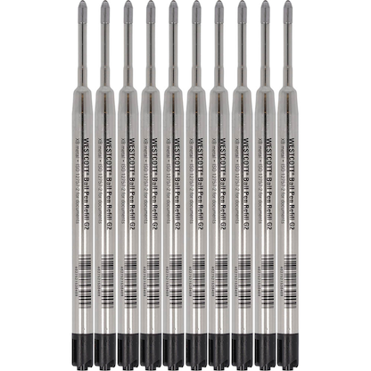 Artikelbild 2 für WESTCOTT Kugelschreiberminen XB schwarz, 10 St., Artikelnummer 333488