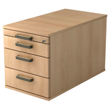 Artikelbild 1 für HAMMERBACHER Solid TC30 Rollcontainer eiche 4 Auszüge 42,8 x 80,0 x 51,2 cm, Artikelnummer 859633