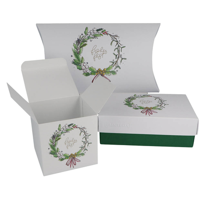 Artikelbild für 3 BUNTBOX Frohes Fest M Geschenkboxen-Set weiß, Artikelnummer 304073