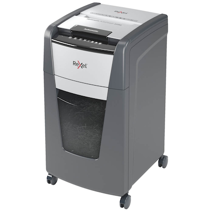 Artikelbild 3 für Rexel Optimum AutoFeed+ 225M Aktenvernichter mit Partikelschnitt P-5, 2 x 15 mm, bis 225 Blatt, schwarz, Artikelnummer 267532