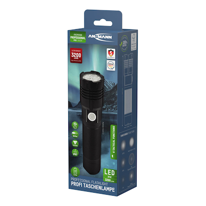 Artikelbild 7 für ANSMANN PRO 3000R LED Taschenlampe schwarz, 5100 mAh, Artikelnummer 105498