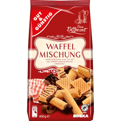Artikelbild 16 für GUT&GÜNSTIG Waffelmischung Kekse 400,0 g, Artikelnummer 990164