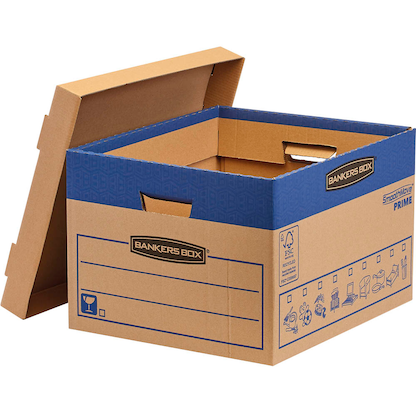 Artikelbild 2 für 10 Bankers Box Umzugskartons SmoothMove Prime 44,5 x 38,7 x 29,4 cm, Artikelnummer 539159