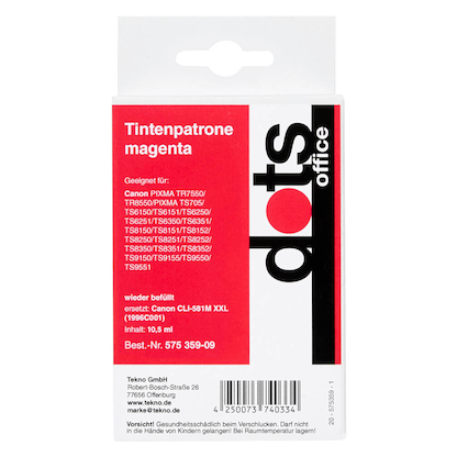 Artikelbild 5 für dots magenta Druckerpatrone kompatibel zu Canon CLI-581 M XXL, Artikelnummer 575359