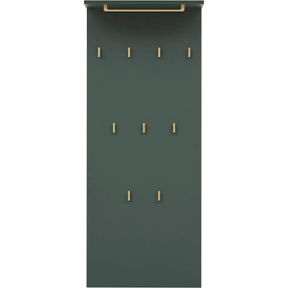 Artikelbild 6 für MÖBELPARTNER Wandgarderobe Kent 151442 grün Holz 9 Haken 50,0 x 120,6 cm, Artikelnummer 785901