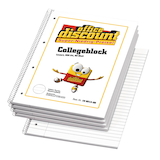 Artikelbild 1 für office discount Collegeblöcke liniert DIN A4 Innenrand, 5 Blöcke, Artikelnummer 199513