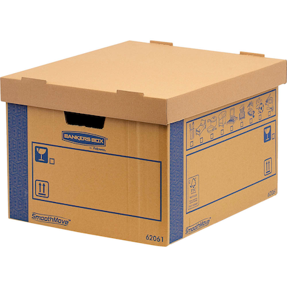 Artikelbild 3 für 5 Bankers Box Umzugskartons SmoothMove Prime 46,4 x 39,0 x 29,4 cm, Artikelnummer 538969