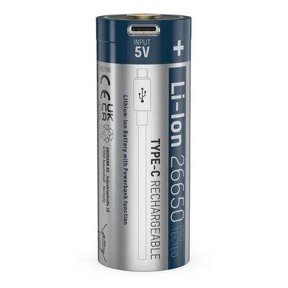 Artikelbild 2 für ANSMANN USB-Akku mit Ladekabel 26650 5100 mAh, Artikelnummer 105906