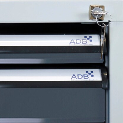 Artikelbild 4 für ADB Werkbank lichtgrau, anthrazitgrau 4 Schubladen 150,0 x 75,0 x 85,0 cm, Artikelnummer 204576