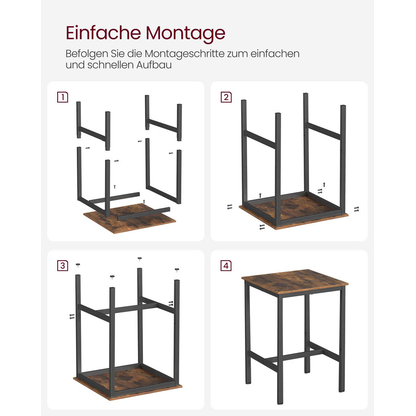 Artikelbild 9 für VASAGLE Stehtisch braun 60,0 x 60,0 x 92,0 cm, Artikelnummer 289656