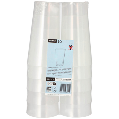 Artikelbild 3 für 10 STARPAK Mehrweg-Trinkbecher 0,4 l, Artikelnummer 890717