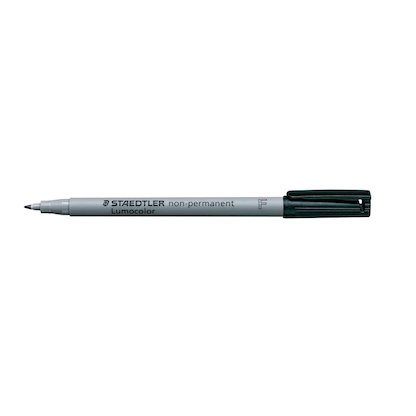 Artikelbild 2 für 10 STAEDTLER Lumocolor Folienstifte schwarz 0,6 mm non-permanent, Artikelnummer 147744
