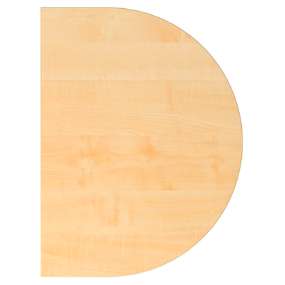 Artikelbild für HAMMERBACHER Anbautisch höhenverstellbar JA60 ahorn, silber halbrund 60,0 x 80,0 x 65,5 - 82,5 cm, Artikelnummer 863819