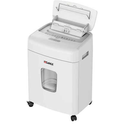 Artikelbild 3 für AKTION: DAHLE ShredMATIC 90 Aktenvernichter mit Partikelschnitt P-4, 4 x 12 mm, bis 90 Blatt, lichtgrau, Artikelnummer 534101