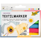 Artikelbild 1 für folia Basic Edition Textilmarker farbsortiert, 6 St., Artikelnummer 962170