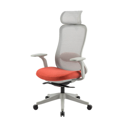 Artikelbild 10 für FlexiSpot Bürostuhl YZ04O Stoff orange, Gestell weiß, Artikelnummer 656458