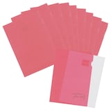 Artikelbild 1 für 10 ELCO Sichthüllen Ordo transparent DIN A4 rot glatt 80 g/qm, Artikelnummer 116285