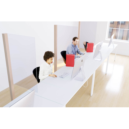 Artikelbild 3 für PAPERFLOW Spuckschutz CP65X98, transparent 65,0/98,0 x 176,5 cm, 1 St., Artikelnummer 189641