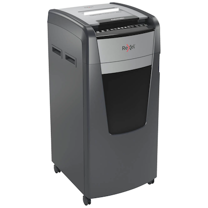 Artikelbild 12 für AKTION: Rexel Optimum AutoFeed+ 600X Aktenvernichter mit Partikelschnitt P-4, 4 x 28 mm, bis 600 Blatt, schwarz mit 120 Euro CashBack, Artikelnummer 429854