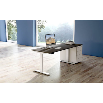 Artikelbild 5 für Kerkmann Move 4 elektrisch höhenverstellbarer Schreibtisch anthrazit rechteckig, T-Fuß-Gestell weiß 180,0 x 80,0 cm, Artikelnummer 998106