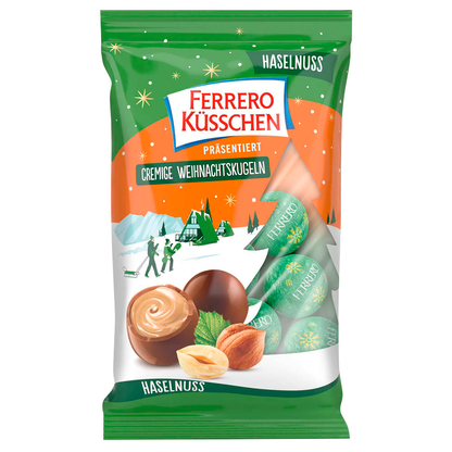 Artikelbild 13 für FERRERO KÜSSCHEN Cremige Weihnachtskugeln Haselnuss Schokolade min. 19 St./100,0 g, Artikelnummer 384436