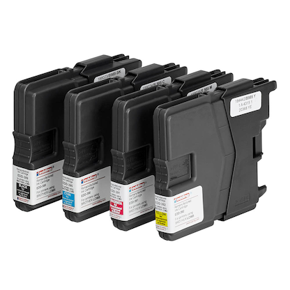 Artikelbild 3 für edding EDD-437 schwarz, cyan, magenta, gelb Druckerpatronen kompatibel zu brother LC-985BK/C/M/Y, 4er-Set, Artikelnummer 284036