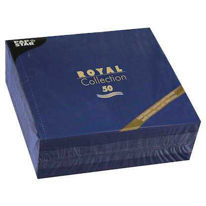 Artikelbild für PAPSTAR Servietten dunkelblau 3-lagig 40,0 x 40,0 cm, 50 St., Artikelnummer 913269