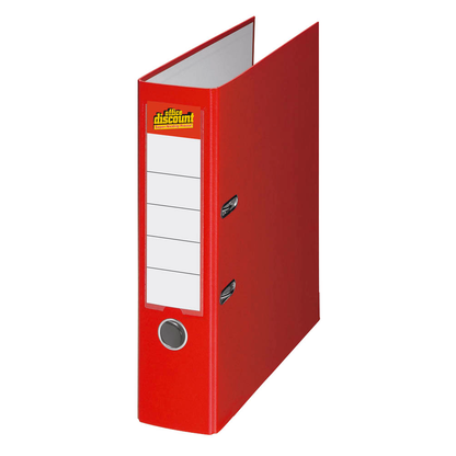 Artikelbild für office discount Ordner rot Kunststoff 7,5 cm DIN A4, Artikelnummer 415059