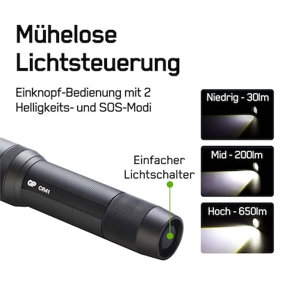 Artikelbild 5 für GP CR41 LED Taschenlampe schwarz 13,5 cm, Artikelnummer 302747