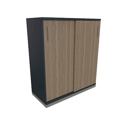 Artikelbild 18 für fm Schiebetürenschrank Sidney, 4260429768646 lavagrau, eiche natur 2 Fachböden 100,0 x 44,2 x 113,3 cm, Artikelnummer 411383