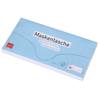 Artikelbild 5 für ELCO Maskentaschen DIN lang ohne Fenster weiß Steckverschluss 10 St., Artikelnummer 366403