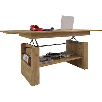 Artikelbild 3 für VCM my home Kobila Couchtisch eiche 157,0 x 65,0 x 52,5 - 59,0 cm, Artikelnummer 390144