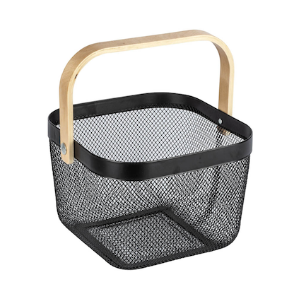 Artikelbild 7 für WENKO Bambusa Aufbewahrungskorb schwarz 25,0 x 25,0 x 17,0 cm, Artikelnummer 807101