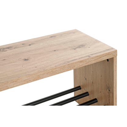 Artikelbild 4 für HAKU Möbel Schuhbank 37449 eiche-hell Holz 80,0 cm, Artikelnummer 965487