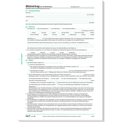 Artikelbild 4 für 10 RNK-Verlag 545/10 Mietverträge für Häuser, Artikelnummer 622478