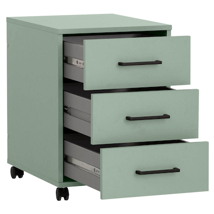 Artikelbild 5 für MÖBELPARTNER Ruby Rollcontainer pastellgrün 3 Auszüge 40,1 x 50,0 x 57,0 cm, Artikelnummer 323806