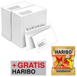 Artikelbild 1 für AKTION: office discount Briefumschläge DIN lang mit Fenster weiß haftklebend 2x 500 St. + GRATIS HARIBO Goldbären 100 g, Artikelnummer 663809