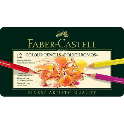Artikelbild 14 für FABER-CASTELL Künstlerfarbstifte Polychromos Buntstifte farbsortiert, 12 St., Artikelnummer 602767
