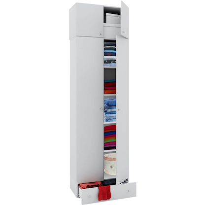 Artikelbild 5 für VCM my office Aktenschrank Vandol, 912249 weiß 4 Fachböden 70,0 x 40,0 x 238,0 cm, Artikelnummer 348353