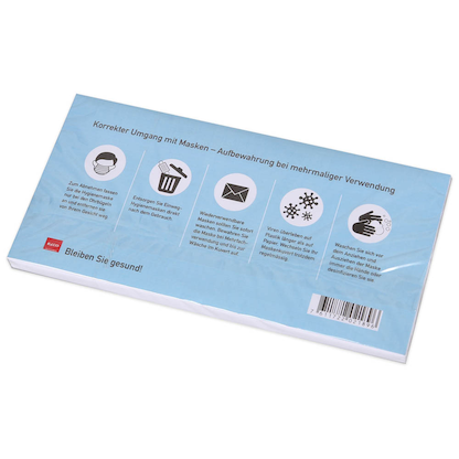 Artikelbild 6 für ELCO Maskentaschen DIN lang ohne Fenster weiß Steckverschluss 10 St., Artikelnummer 366403