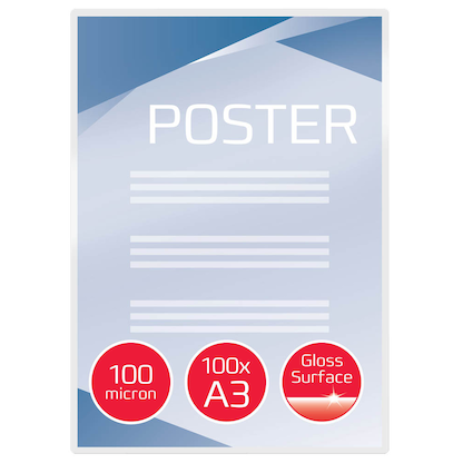 Artikelbild 2 für 100 GBC Laminierfolien glänzend für A3 100 micron, Artikelnummer 491924