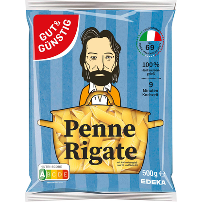 Artikelbild 1 für GUT&GÜNSTIG Penne Rigate 500,0 g, Artikelnummer 257786