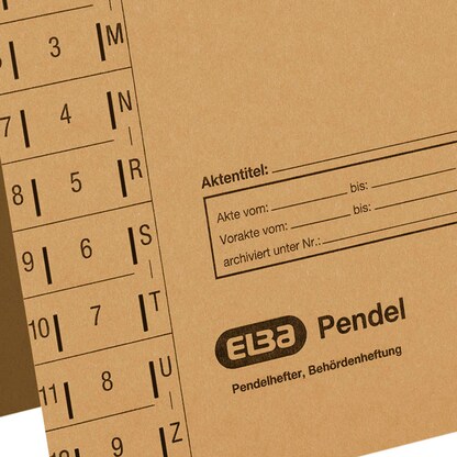 Artikelbild 7 für ELBA Pendelhefter Karton naturbraun 1 x Amtsheftung, Artikelnummer 751034