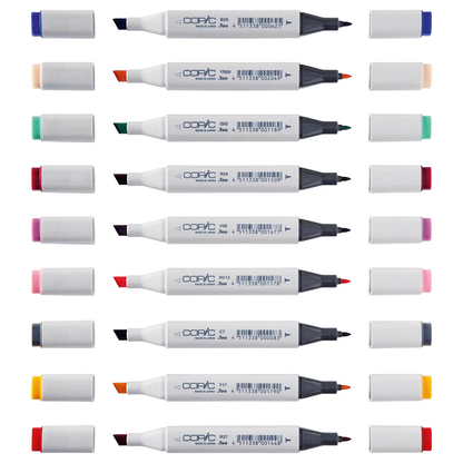 Artikelbild 2 für COPIC® Classic Layoutmarker-Set farbsortiert 1,0 + 6,0 mm, 36 St., Artikelnummer 717013