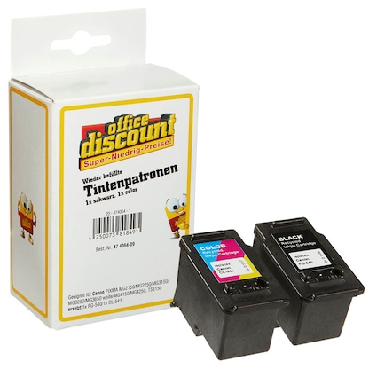 Artikelbild 18 für office discount schwarz, color Druckköpfe kompatibel zu Canon PG-540/CL-541, 2er-Set, Artikelnummer 474064