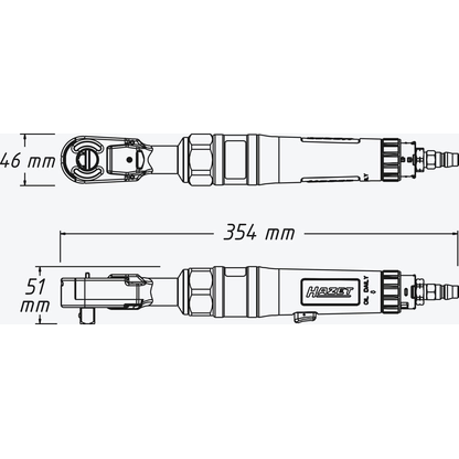 Artikelbild 2 für HAZET 9022P-1 Druckluft-Ratschenschrauber, Artikelnummer 582009