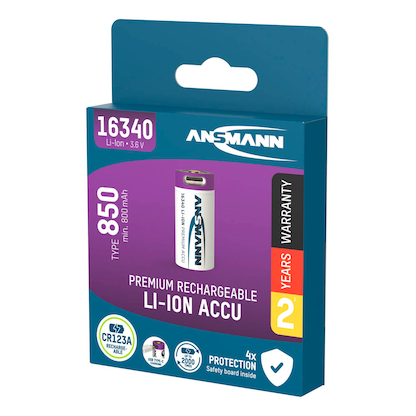 Artikelbild 7 für ANSMANN USB-Akku USB-C 16340 850 mAh, Artikelnummer 216149
