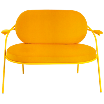 Artikelbild 3 für meet powered by PAPERFLOW 2-Sitzer Sofa SATURNE safran Kunstleder, 1 St., Artikelnummer 231247