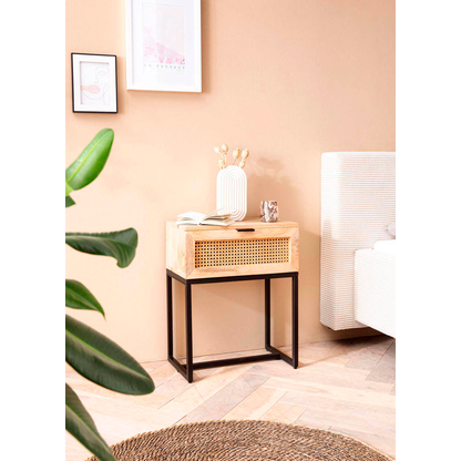 Artikelbild 3 für WOHNLING Nachttisch Massivholz braun 50,0 x 30,0 x 60,0 cm, Artikelnummer 314718