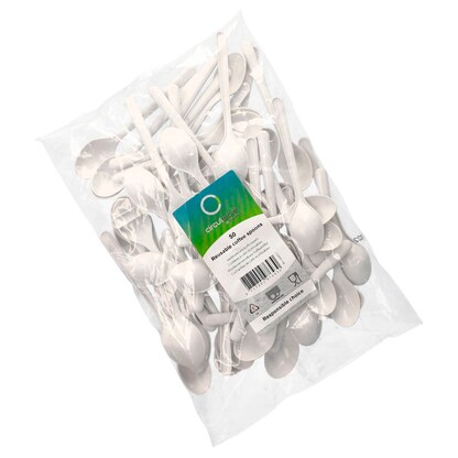 Artikelbild 2 für circulware RESBONSIBLES Mehrweg-Kaffeelöffel, Kunststoff weiß, 50 St., Artikelnummer 889313